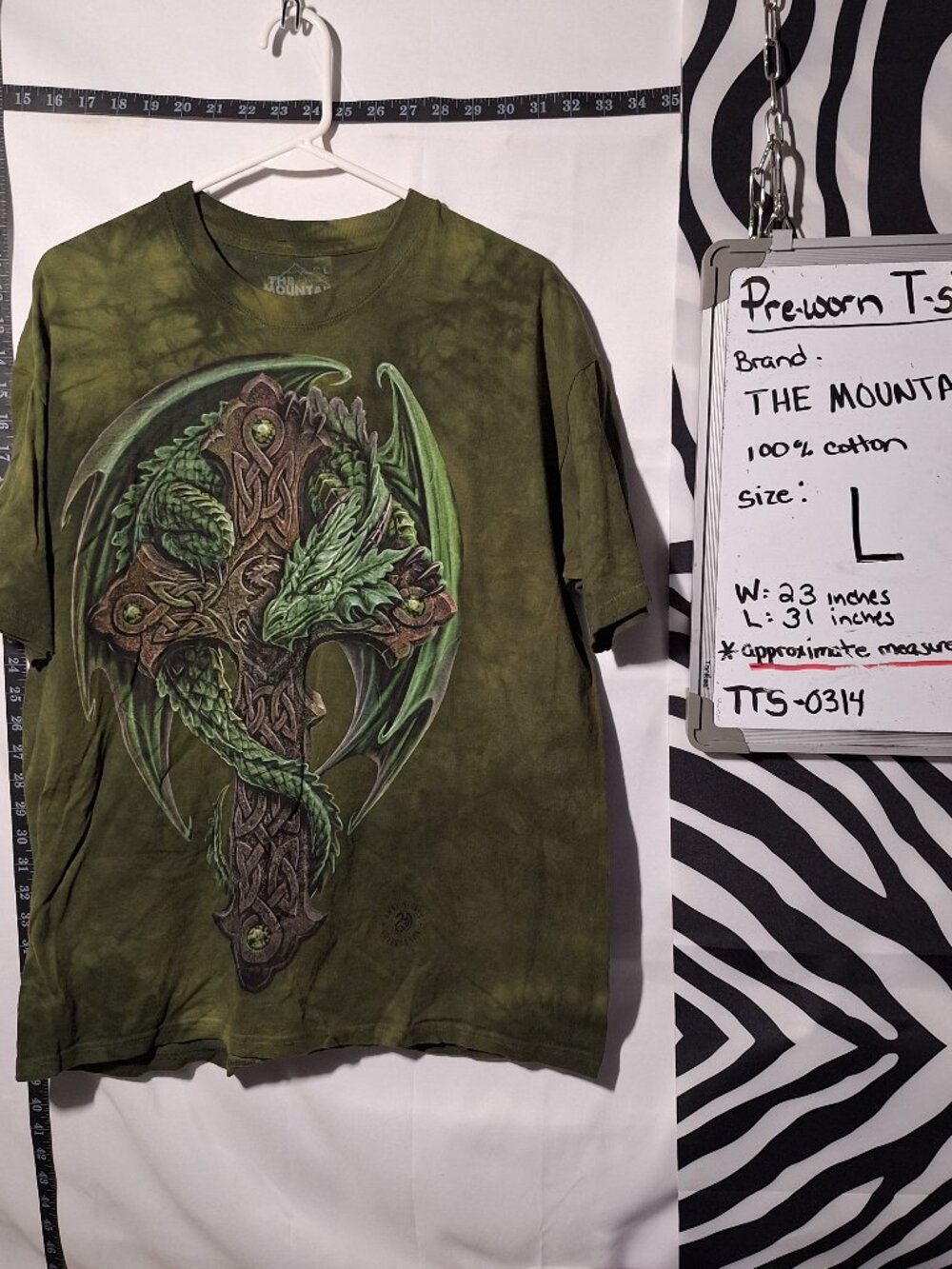 The Mountain Dragon T-Shirt, Green, L